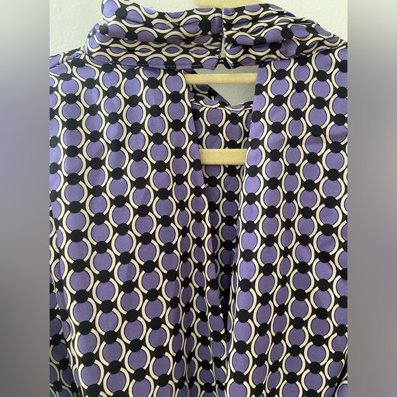 Lilac and purple tea style dress waist belt - Picture 4 of 5